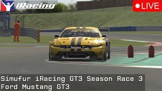 Simufur iRacing GT3 Season Round 3  Ford Mustang GT3  Racing at wee hours in the morning [upl. by Hauser]