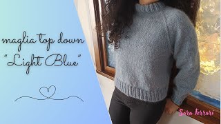 tutorial maglione ai ferri su misura [upl. by Nawed]