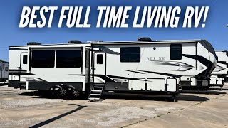 Best Full Time Living Fifth Wheel RV Layout 2022 Keystsone Alpine 3910RK [upl. by Andert896]