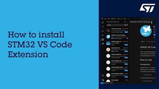 How to install STM32 VS Code Extension [upl. by Edobalo]