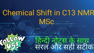 Chemical Shift in C13 NMR MSc [upl. by Jabin]