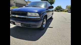 2002 Chevy S10  with Belltech 34 Lowering Kit Installed [upl. by Ronacin]