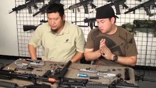 Airsoft GI  GampG Top Tech and Combat Machine M4a1 Internal and External Comparison [upl. by Bixler]