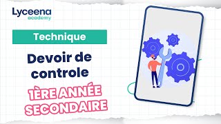 1ère année secondaire  Technique  Devoir de contrôle N°1 [upl. by Tori934]