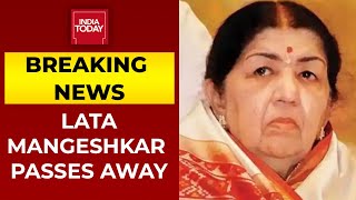 Legendary Singer Lata Mangeshkar Passes Away At 92  Breaking News [upl. by Ardnoik]