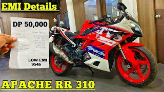 New Tvs Apache RR 310 Racing Edition Top Model Bike Price  💰 Loan Details🔥EMI  Finance Detail [upl. by Ferrand98]