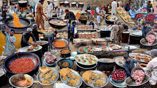 Village Marriage Ceremony in Afghanistan  Mega Kabuil Pulao  Roasted Chicken [upl. by Yettie]