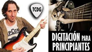 Como tocar guitarra eléctrica ejercicios de digitación Tutorial para principiantes 12 TCDG [upl. by Reames694]