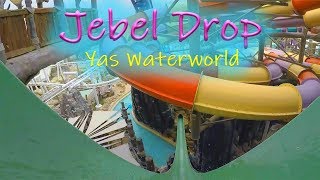 Jebel Drop Water Slide  Yas Waterworld Abu Dhabi [upl. by Diba]