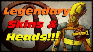 Borderlands 2 All Legendary Character Skins and Heads Special Edition Skins 1080p [upl. by Artekal]