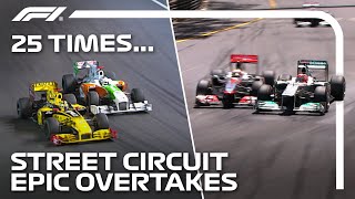 25 Times Drivers Made Epic Overtakes At Street Circuits [upl. by Ednalrim]