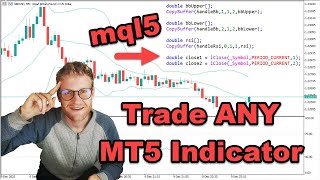 Trade ANY MT5 Indicator using this Simple Expert Advisor  mql5 Coding Tutorial [upl. by Aneba]