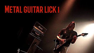 Plan guitare solo metal rapide avec Tablature  fast guitar metal lick with tabs [upl. by Cirdla876]