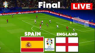 🔴LIVE  ENGLAND vs SPAIN I UEFA EURO 2024 FINAL MATCH I FULL MATCH STREAMING I eFOOTBALL PES 21 [upl. by Arukas57]