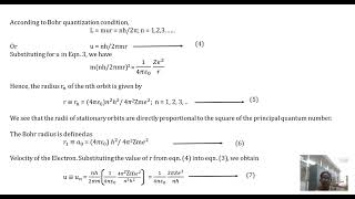 2023 2024 Bohr Theory of Hydrogen atom [upl. by Leunammi]