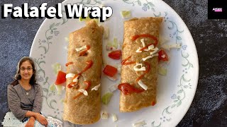 Falafel Wrap Recipe  Healthy Indian Dinner recipe [upl. by Zoeller]