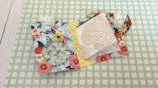 ✨ EASY MAKE ✨ Mini Double Window Pocket Folder  TUTORIAL septeria18 [upl. by Adorl]