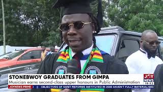 Stonebwoy graduates from GIMPA with secondclass upper honours in Public Administration [upl. by Jarnagin]