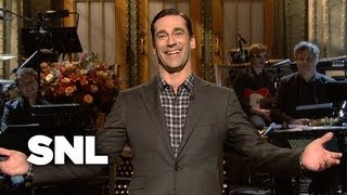 Jon Hamm Monologue Ad Man  Saturday Night Live [upl. by Nodyarg]