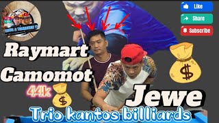 Raymart camomot VSjewe race to 16  hasparesa trio kantos billiards malvar batangas [upl. by Nomor]