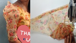 Orgenja Puffy Sleeves Designs Cutting And Stitching Gauri Rawal [upl. by Inwat]