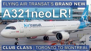 Flying Air Transat’s BRAND NEW A321neo CLUB CLASS Toronto to Montreal [upl. by Lorenza]