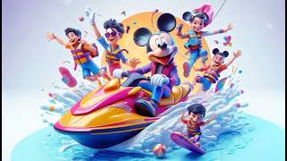 quotJet Ski Jive with Mickey A Splashy Adventurequot Nursery Rhymes Kids Song [upl. by Blondell]