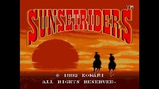 Sunset Riders  Walkthrough Sega Genesis [upl. by Ielarol]