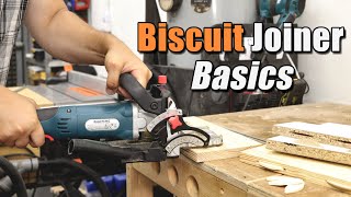 Biscuit Joiner Basics  Woodworking Basics [upl. by Nolek]