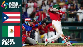 Puerto Rico vs Mexico Game Highlights  2023 World Baseball Classic [upl. by Hesther]