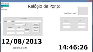 programa gratis excel  relogio de ponto v10 parte 1 [upl. by Eneleh]