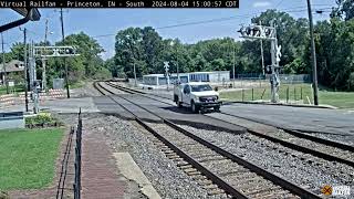 Norfolk southern track inspector leads Princeton Indiana [upl. by Calla370]