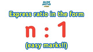 Express Ratio In The Form n1 or 1n  GCSE Maths Help [upl. by Arin]