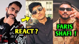 Talha Yunus React  Raftaar Talking About Faris Shafi [upl. by Sonafets]