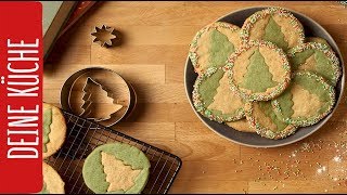 Weihnachtsbaum Plätzchen  REWE Deine Küche [upl. by Ainevul]