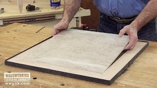 Build a Tiled Table Part 2 Frame the Tile  Woodworkers Guild of America [upl. by Foah245]