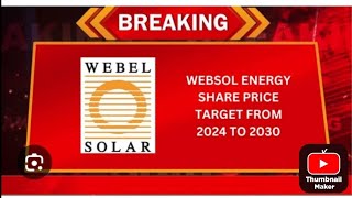 WEBSOL ENERGY LATEST NEWS whatsup 9149055753 [upl. by Haldan]