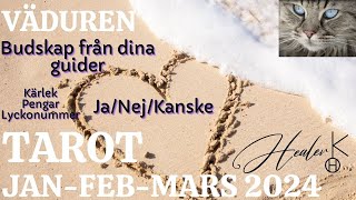 Väduren ♈ Janfebmars 2024 Budskap från dina guider Kärlek Ekonomi JaNejKanske Tarot  Healer K [upl. by Rehtnug851]