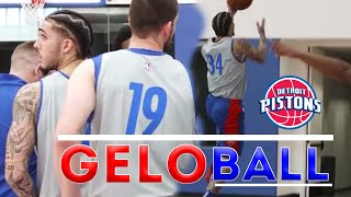 First LiAngelo Ball Training Camp Highlights Gelo Ball First Practice With Detroit Pistons [upl. by Ybok872]