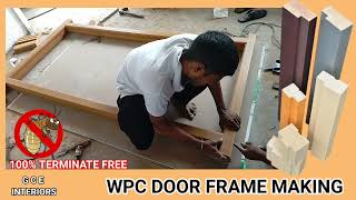 wpc door frame making [upl. by Scheider]