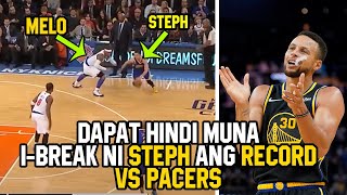 STEPH CURRY HINDI MUNA DAPAT IBREAK ANG RECORD NI RAY ALLEN VS INDIANA PACERS [upl. by Adehsar]