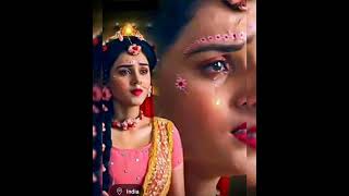 New Radha Krishna Sad 😭😭 Status video 📸 Lofi sad song radhakrishna radheradhe status love [upl. by Uhthna]