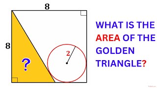 Golden Triangle  Calculate area of the triangle  Important Math skills explained  math maths [upl. by Bunce926]