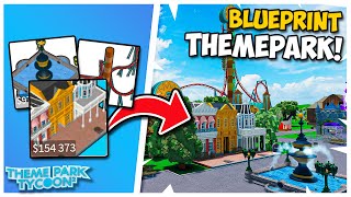 I Built a Themepark Using ONLY Blueprints in Theme Park Tycoon 2 [upl. by Adelheid]