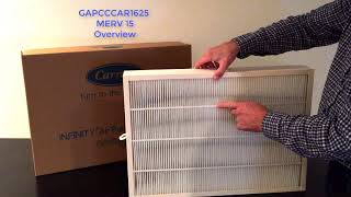 Carrier MERV 15 Furnace Filter GAPCCCAR1625 Infinity Air Purifier [upl. by Aliehc]