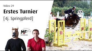 29 Erster Turnierstart  4j Springpferd  Springpferde A  Future [upl. by Nikolos]