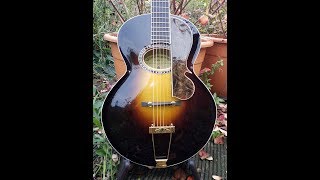 daddystovepipe talks about and plays his quotArrenbiequot Archtop Guitar [upl. by Adlesirk]