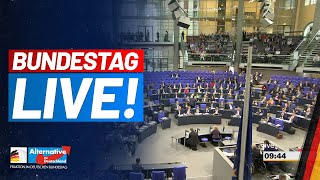 BUNDESTAG LIVE  Generaldebatte mit Alice Weidel und Tino Chrupalla  AfDFraktion [upl. by Donaugh579]