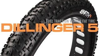 45NRTH Dillinger 5 Studded Tires Riding Impressions Surly Moonlander Fat Bike [upl. by Esirehs]