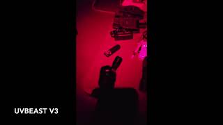 uvBeast V3 365 nm beamshootout vs S12 SV52 amp L21B [upl. by Odraner358]